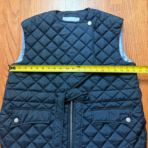 Ganni Recycled Ripstop Quilt Vest in Sky Captain blue recycled polyester size 36 - Picture 15 of 16